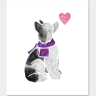 Chinese Crested Dog Powderpuff Posters and Art